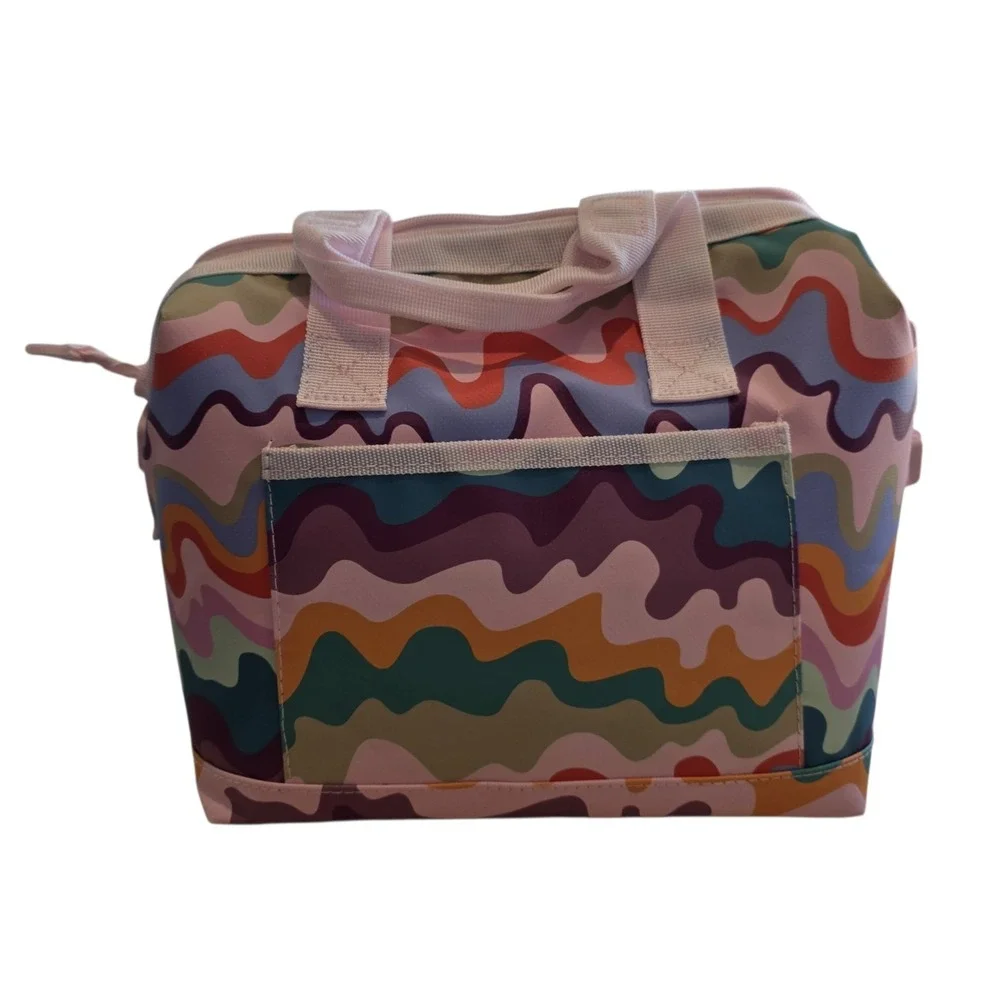 NEW Swig Packi Backpack Sand Art Cooler Bag Insulated Colorful Print Pink